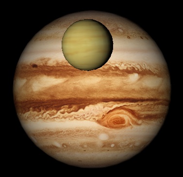 Venus transits Jupiter