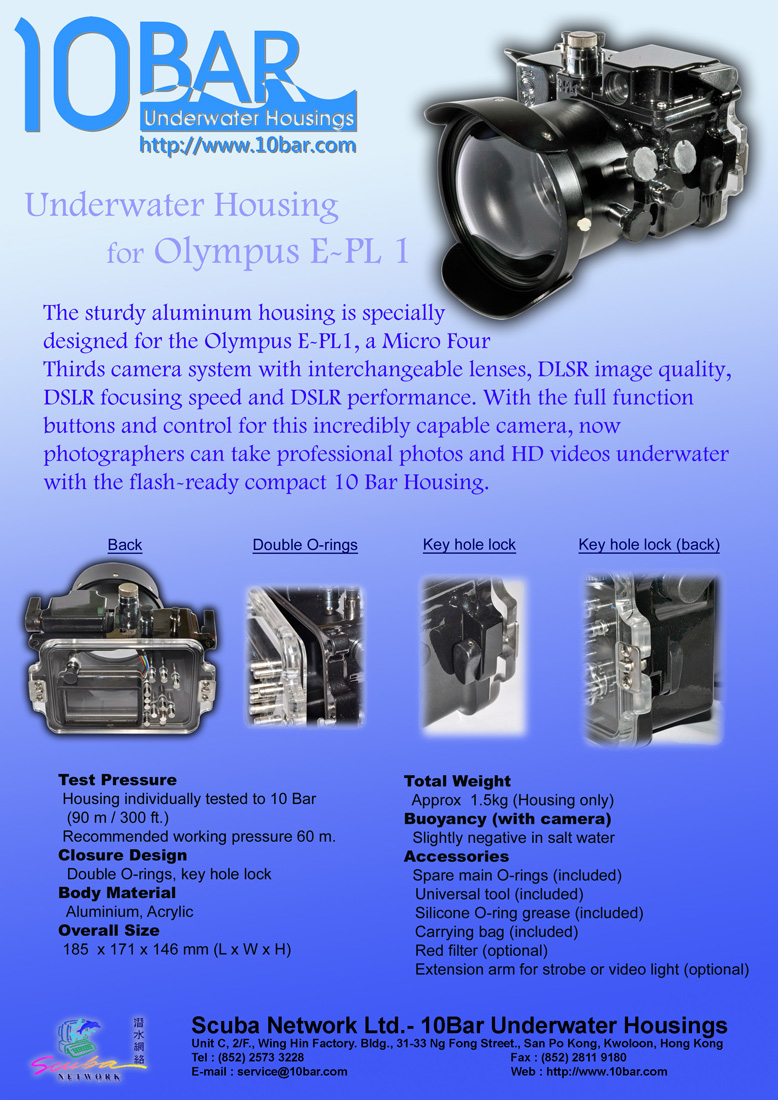 Underwater Housing for E-PL1