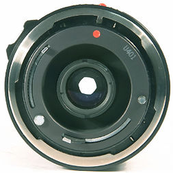 Canon FD 50mm f/3.5 lens Rear